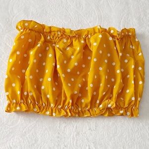 Polkadot Cropped Tube Top